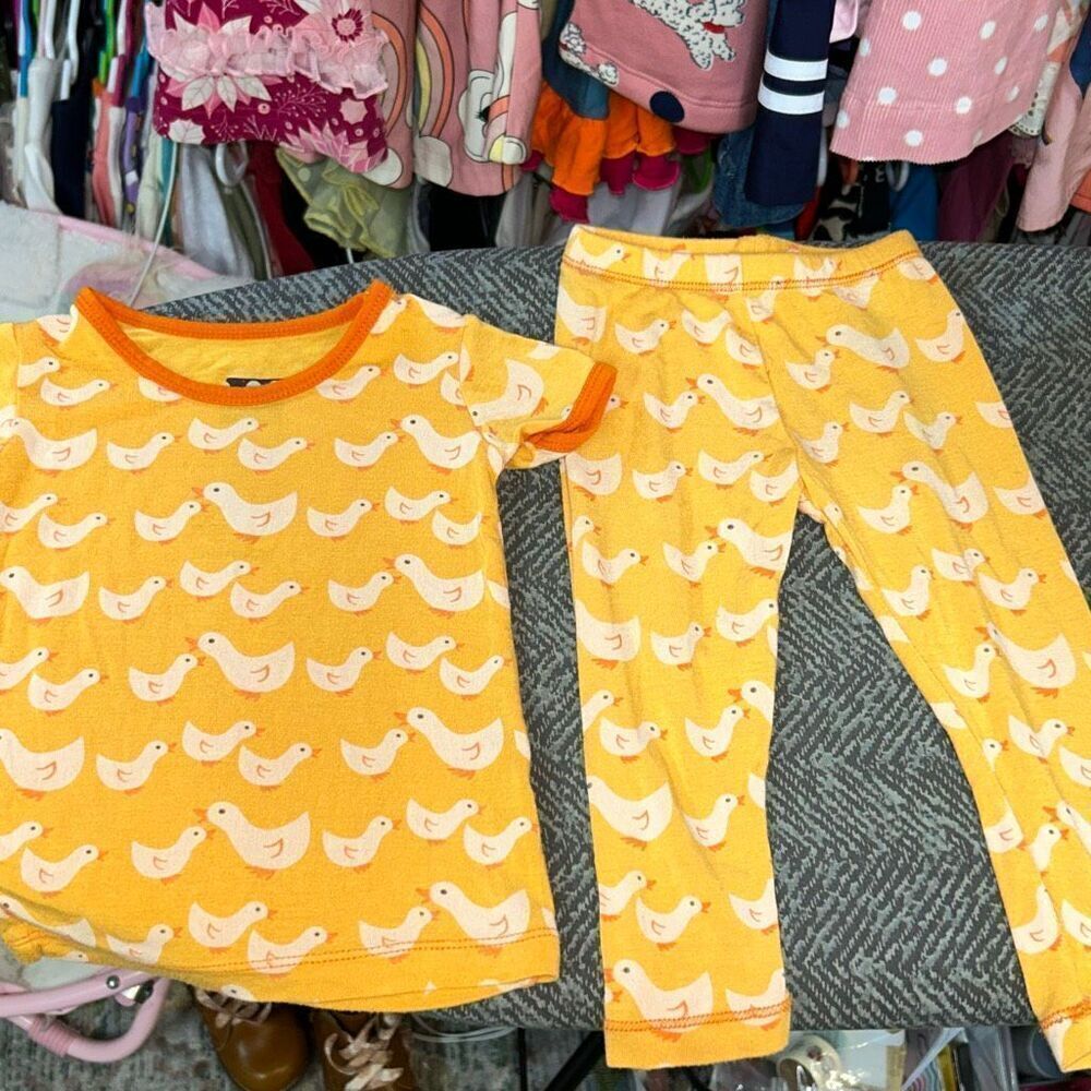 Kickee pants duck pajama set 6/12
